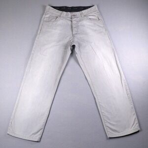 Travis Mathew Jeans Mens 32x26 (30x26) Light Gray Denim Private Member Cut 2011
